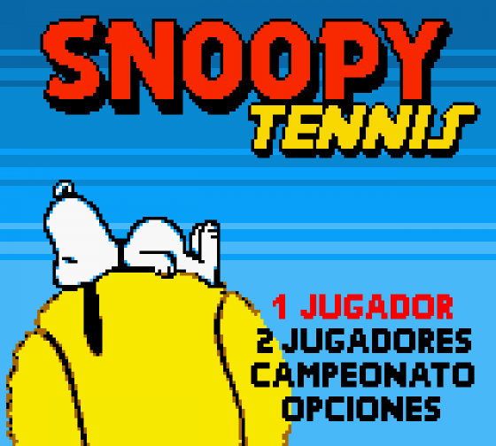 Snoopy Tennis Screenshot 12 (Game Boy Color)