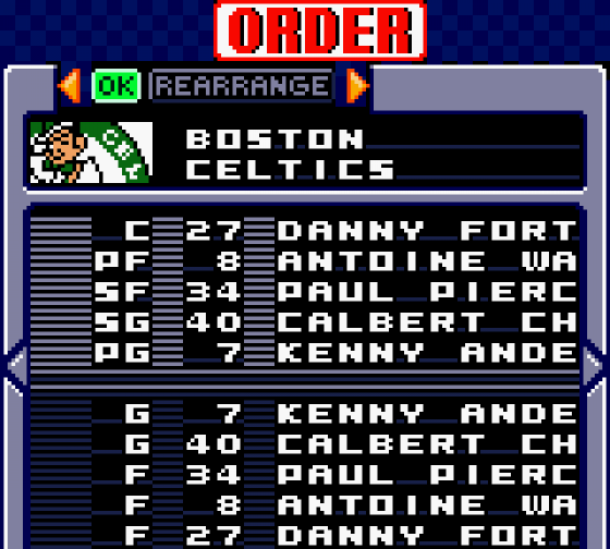 NBA in the Zone 2000 Screenshot 15 (Game Boy Color)