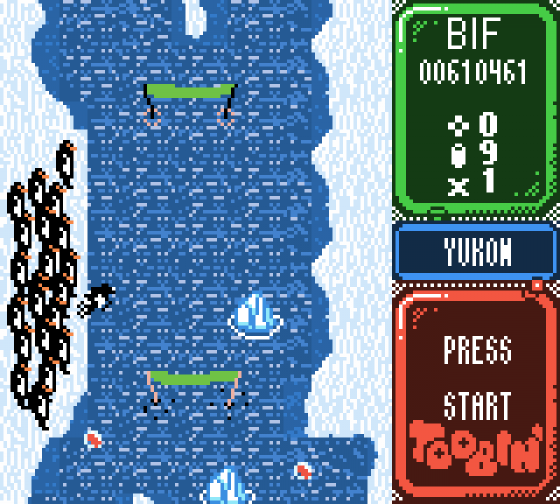 Toobin Screenshot 6 (Game Boy Color)