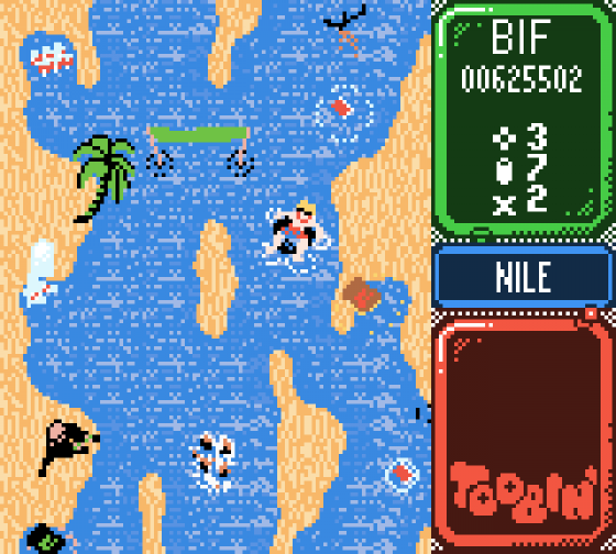 Toobin Screenshot 7 (Game Boy Color)