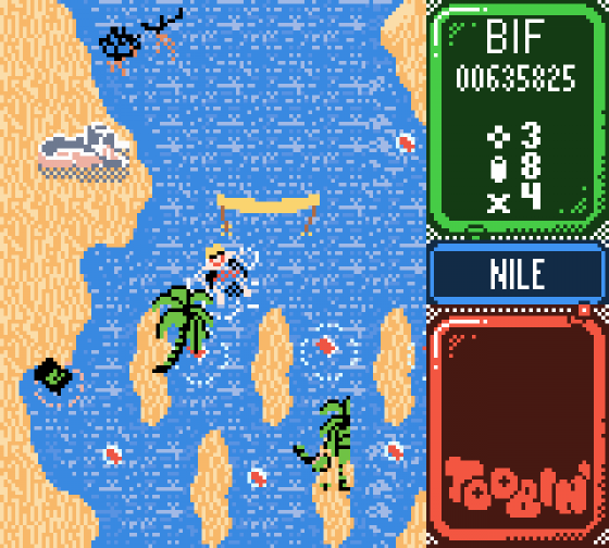 Toobin Screenshot 8 (Game Boy Color)