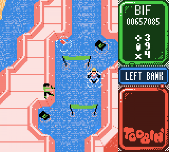 Toobin Screenshot 9 (Game Boy Color)