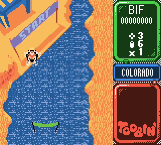 Toobin Screenshot 10 (Game Boy Color)