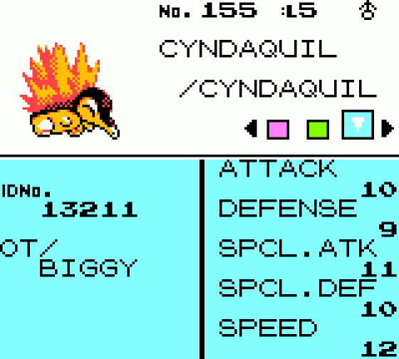 Pokémon Gold Version Screenshot 5 (Game Boy Color)