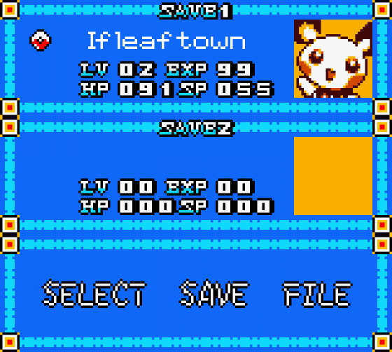 Pokémon Sapphire Version Screenshot 6 (Game Boy Color)