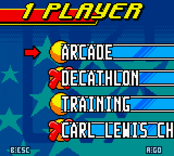 Carl Lewis Athletics 2000 Screenshot 6 (Game Boy Color)