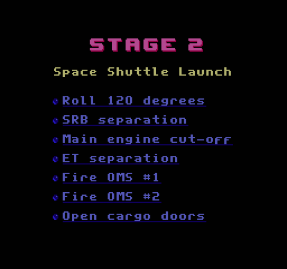 Space Shuttle Project Screenshot 12 (Nintendo (US Version))
