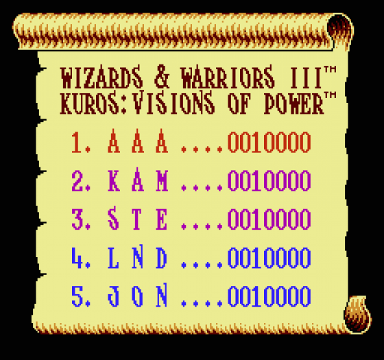 Wizards & Warriors III: Kuros: Visions Of Power Screenshot 19 (Nintendo (US Version))