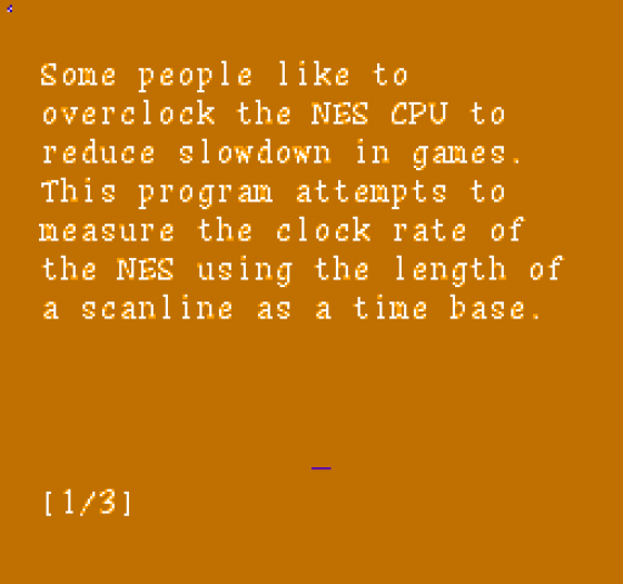 NES Overclock Test