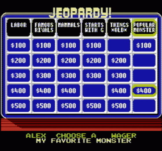 Jeopardy! Screenshot 67 (Nintendo (US Version))