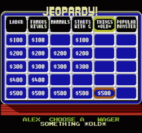 Jeopardy! Screenshot 96 (Nintendo (US Version))