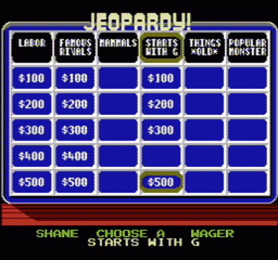 Jeopardy! Screenshot 117 (Nintendo (US Version))