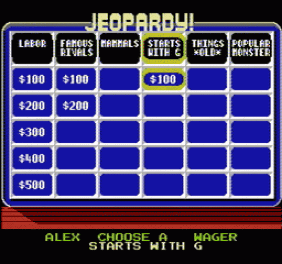 Jeopardy! Screenshot 141 (Nintendo (US Version))
