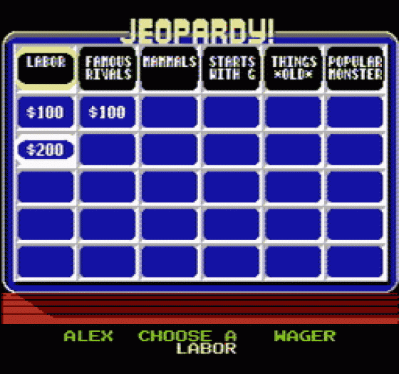 Jeopardy! Screenshot 161 (Nintendo (US Version))