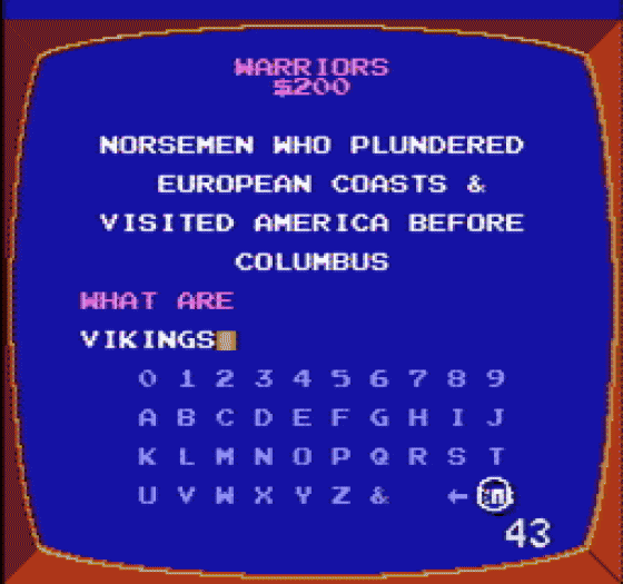 Jeopardy! Screenshot 202 (Nintendo (US Version))