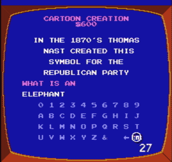 Jeopardy! Screenshot 232 (Nintendo (US Version))