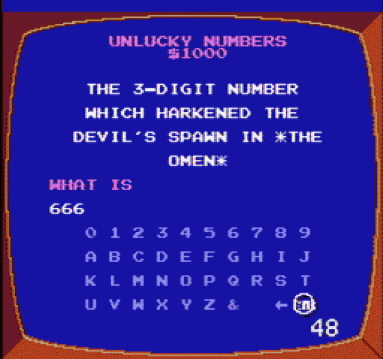 Jeopardy! Screenshot 253 (Nintendo (US Version))