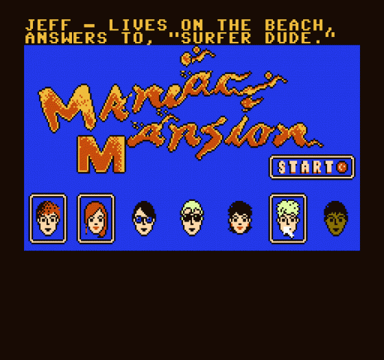 Maniac Mansion Screenshot 26 (Nintendo (US Version))