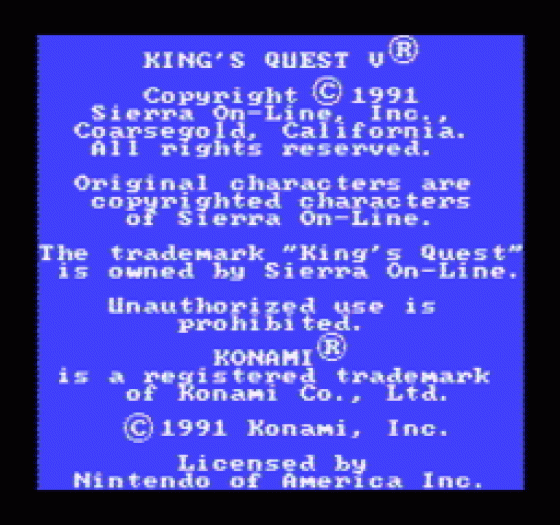 King's Quest V: Absence Makes The Heart Go Yonder! Screenshot 14 (Nintendo (US Version))