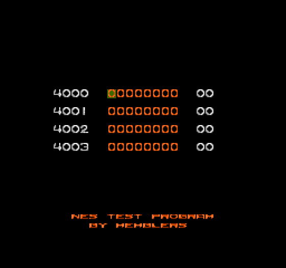 NES Test Program