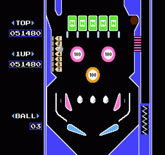 Pinball Screenshot 6 (Nintendo (US Version))