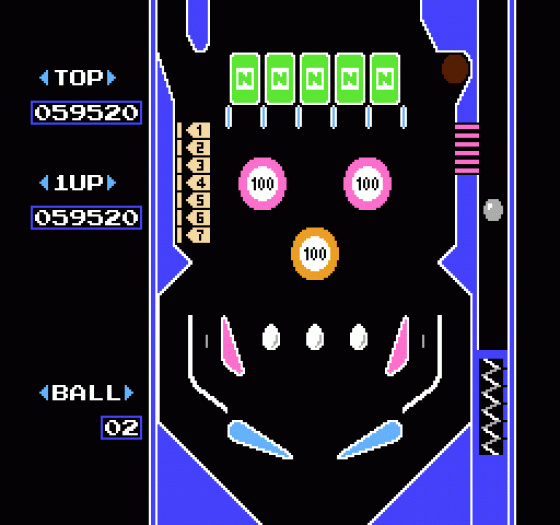 Pinball Screenshot 10 (Nintendo (US Version))