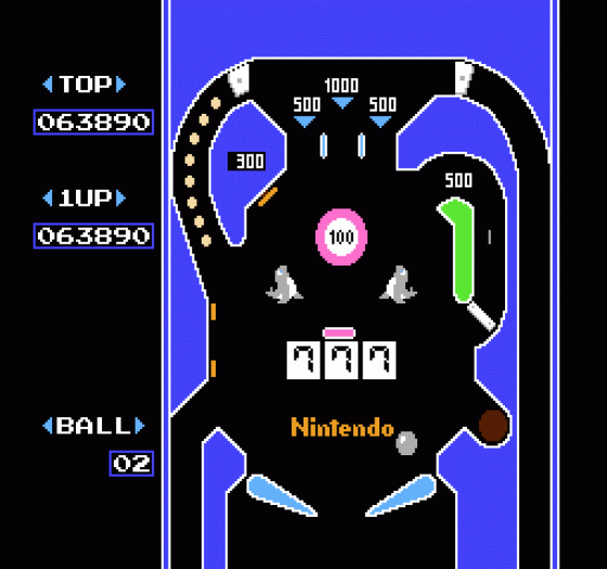 Pinball Screenshot 12 (Nintendo (US Version))