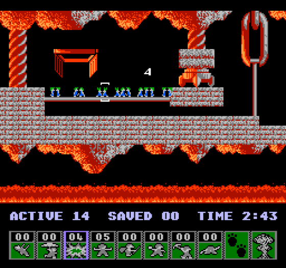 Lemmings Screenshot 8 (Nintendo (US Version))