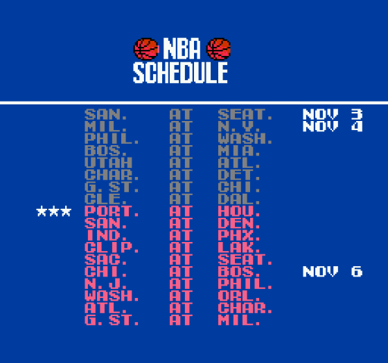 Tecmo NBA Basketball Screenshot 8 (Nintendo (US Version))