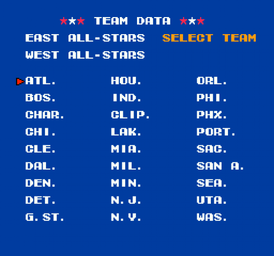 Tecmo NBA Basketball Screenshot 12 (Nintendo (US Version))