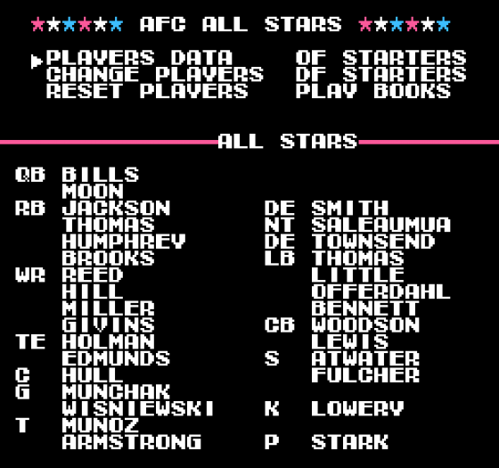 Tecmo Super Bowl Screenshot 9 (Nintendo (US Version))