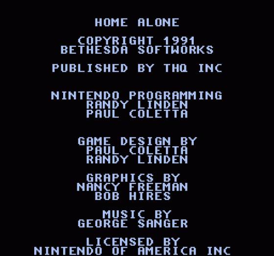 Home Alone Screenshot 9 (Nintendo (US Version))