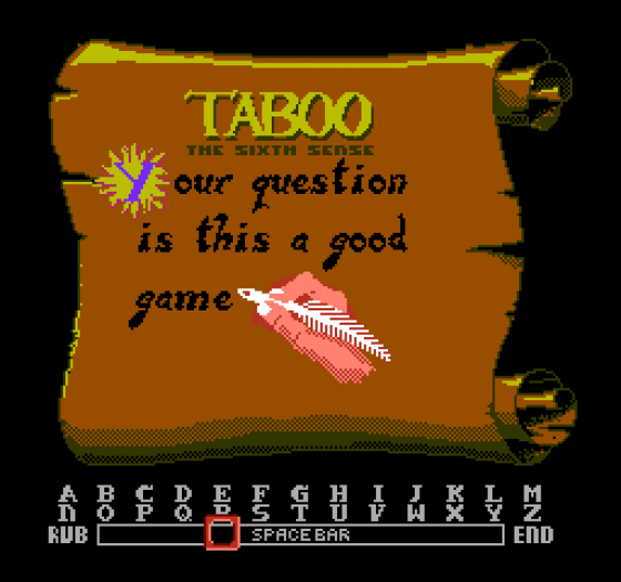 Taboo: The Sixth Sense Screenshot 9 (Nintendo (US Version))
