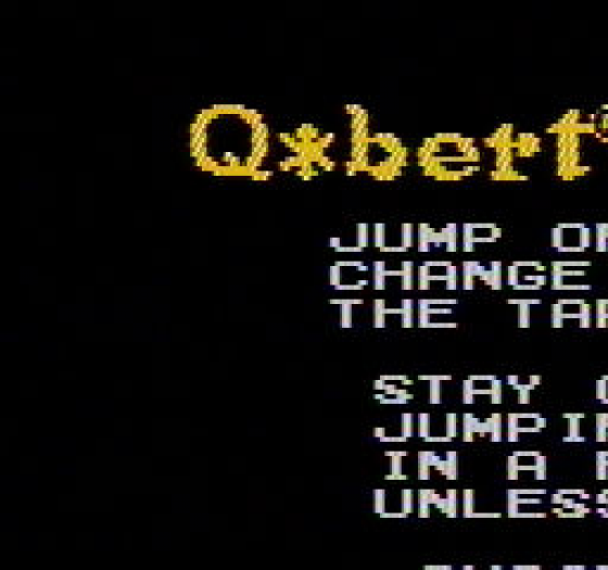 Q*Bert Screenshot 6 (Nintendo (US Version))