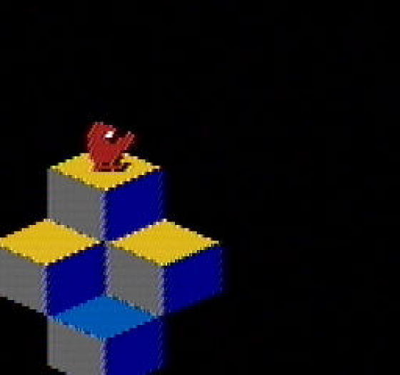 Q*Bert Screenshot 8 (Nintendo (US Version))