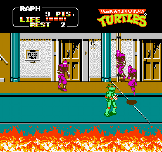 Teenage Mutant Ninja Turtles II: The Arcade Game Screenshot 8 (Nintendo (US Version))