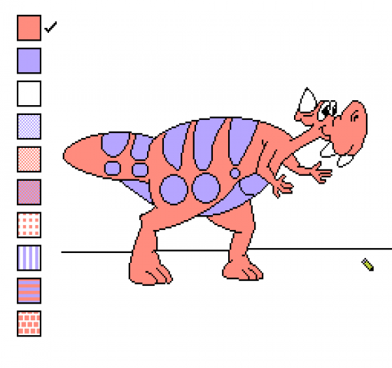 Color A Dinosaur (US Edition) Screenshot 8 (Nintendo (US Version))