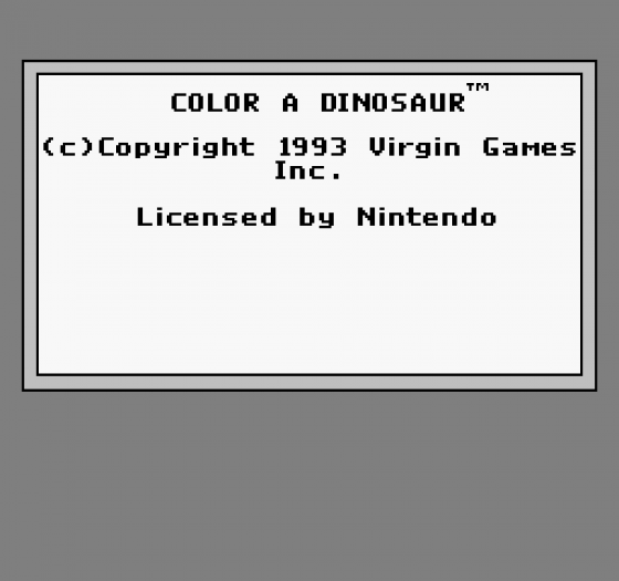 Color A Dinosaur (US Edition) Screenshot 10 (Nintendo (US Version))