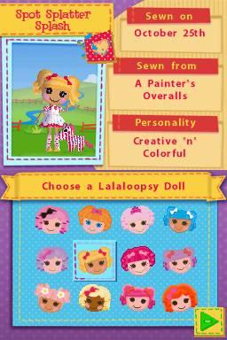 Lalaloopsy Screenshot 6 (Nintendo DS)