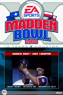 Madden NFL 2005 Screenshot 27 (Nintendo DS)