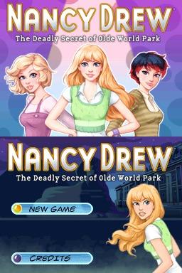 Nancy Drew The Deadly Secret Of Olde World Park