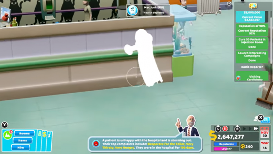 Two Point Hospital Screenshot 18 (Nintendo Switch (EU Version))