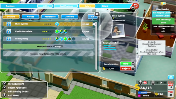 Two Point Hospital Screenshot 22 (Nintendo Switch (EU Version))