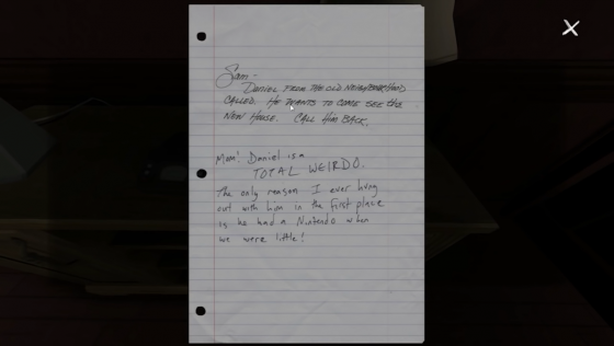 Gone Home Screenshot 19 (Nintendo Switch (US Version))