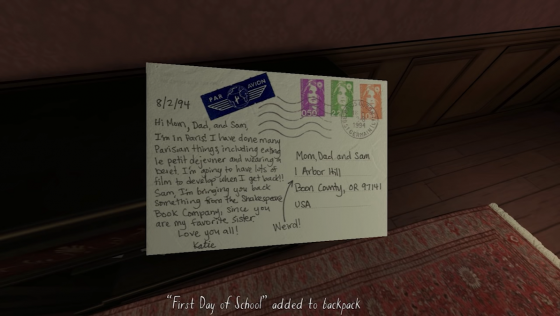 Gone Home Screenshot 29 (Nintendo Switch (US Version))