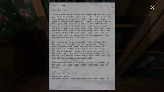 Gone Home Screenshot 37 (Nintendo Switch (US Version))