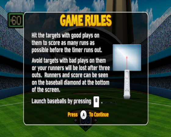 Baseball Blast! Screenshot 17 (Nintendo Wii (US Version))