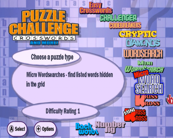 Puzzle Challenge: Crosswords And More! Screenshot 8 (Nintendo Wii (US Version))