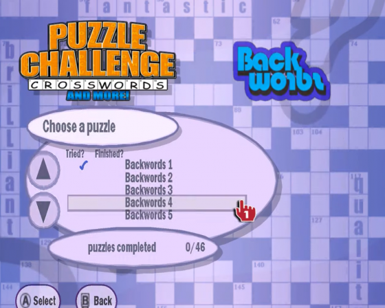 Puzzle Challenge: Crosswords And More! Screenshot 18 (Nintendo Wii (US Version))