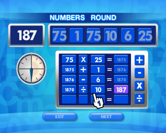 Countdown: The Game Screenshot 37 (Nintendo Wii (EU Version))